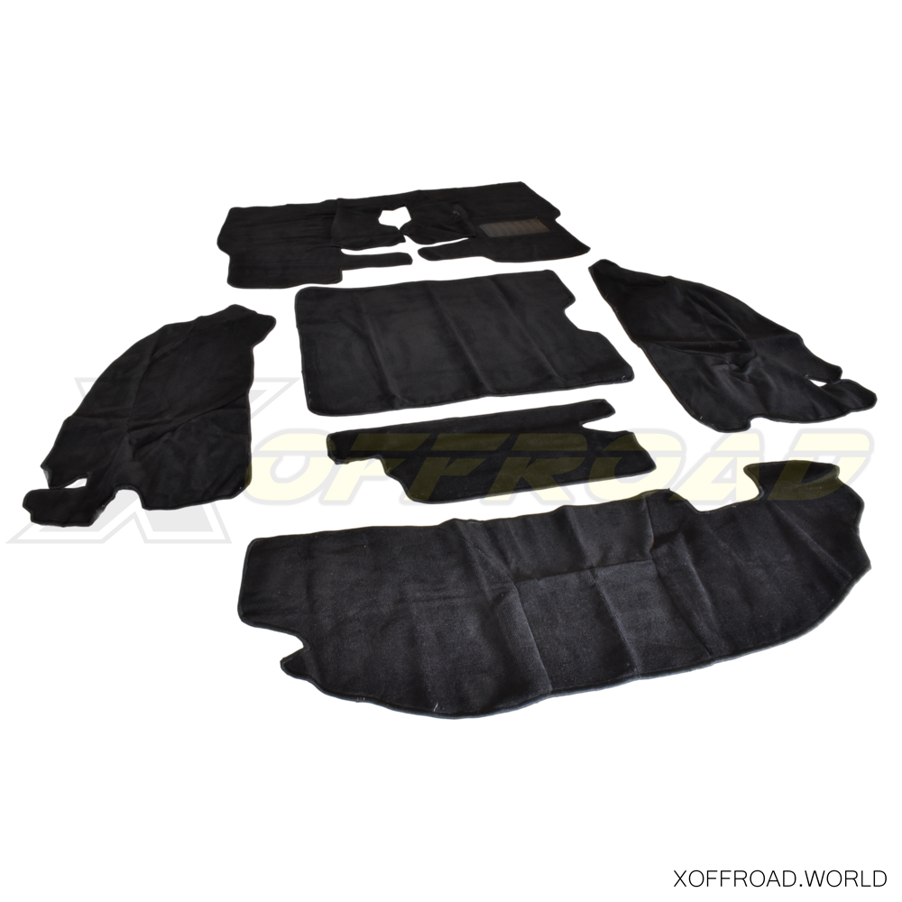 Replacement Interior Carpet, Black, Jeep Wrangler TJ XOIC001 - X-Offroad