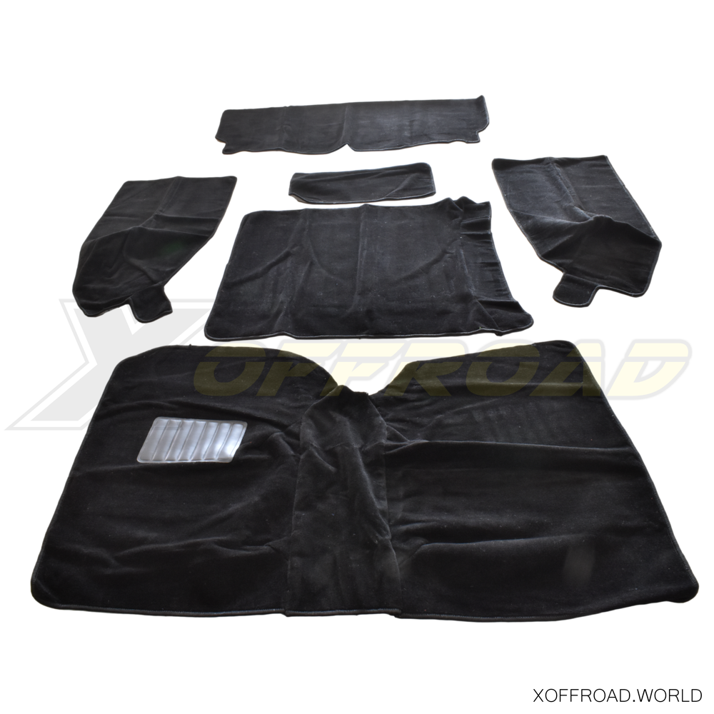 Replacement Interior Carpet, Black, Jeep Wrangler YJ XOIC002 - X-Offroad