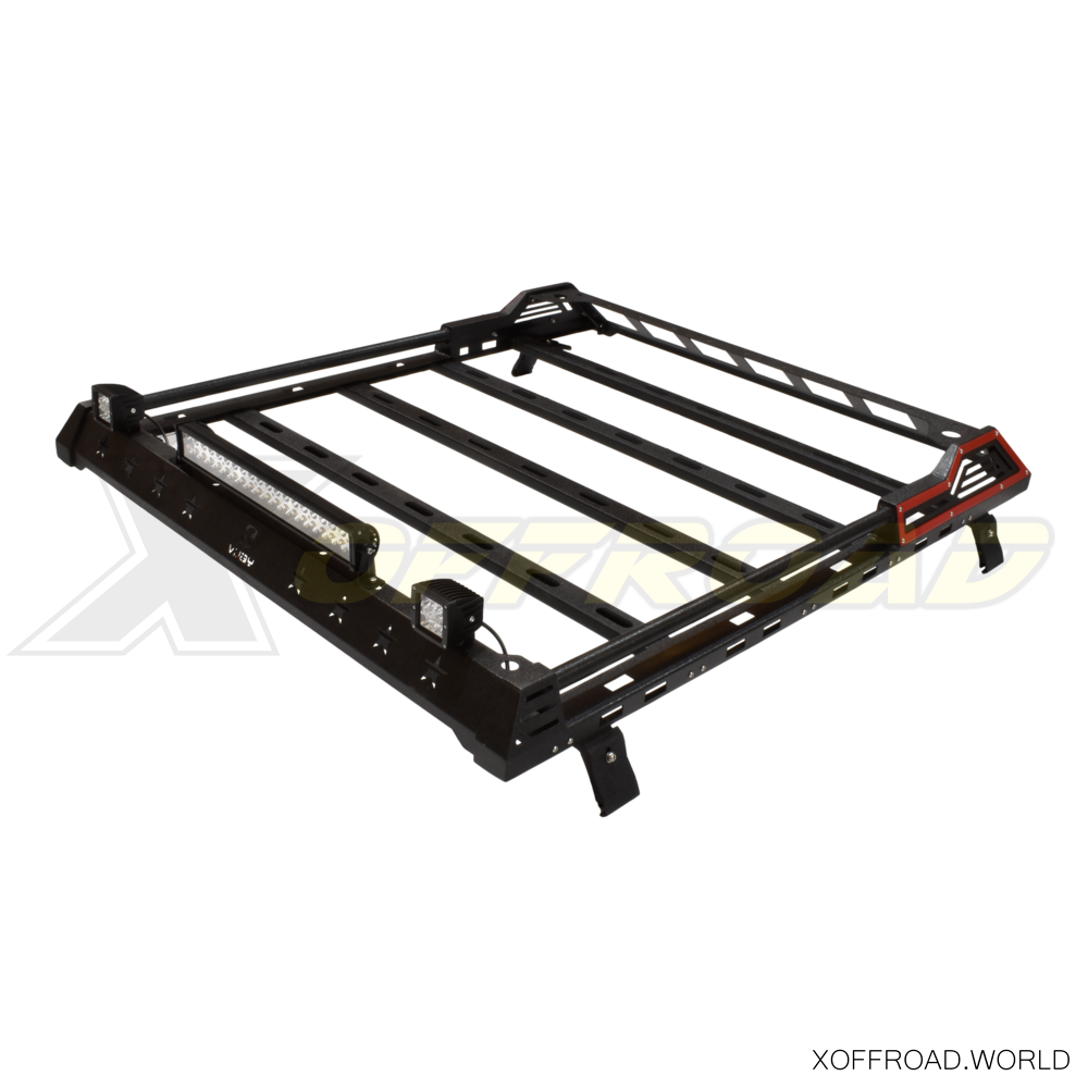 Dachträger-System, LED Lichtleiste, Schwarz, 4-Türer, Jeep Wrangler JK,  Jeep Wrangler JL XORRS005 - X-Offroad