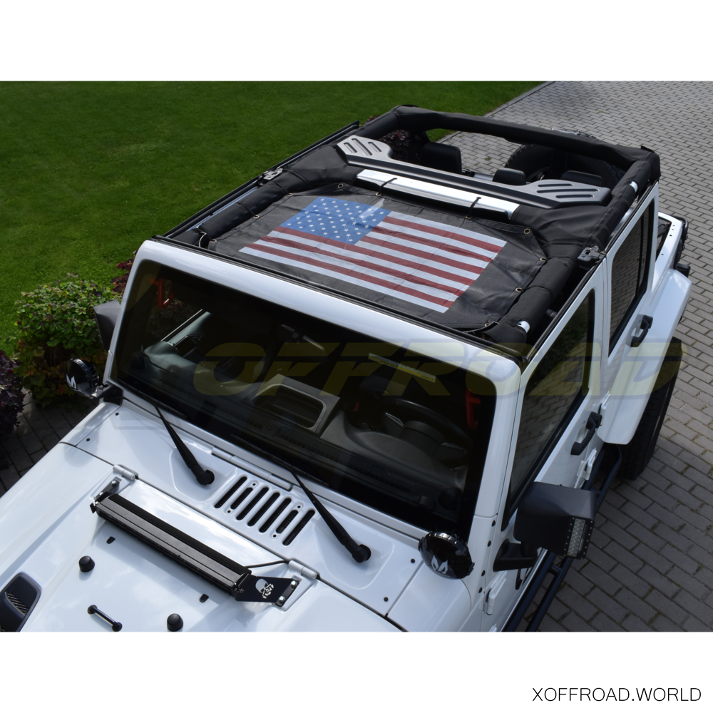 Beach Bikini Top, Black, 2 Door, USA, Jeep Wrangler JK XOST035 - X-Offroad