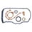 Engine Gasket Set, unten