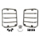 Tail Light Guard Set, Rear, Stainless Steel