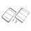Tail Light Guard Set, Rear, Stainless Steel