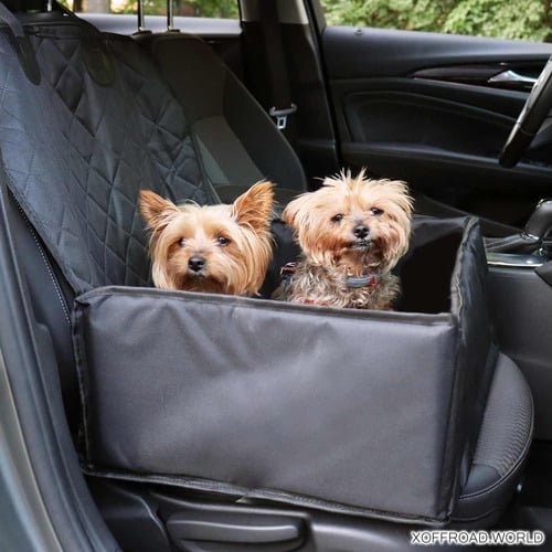 Asiento elevador y protector para mascotas 2en1