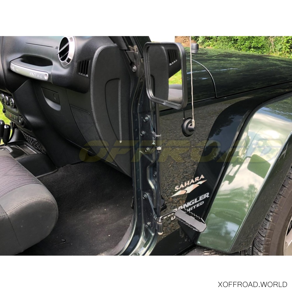 Repose-pieds de voiture en acier noir, 2 pièces, pour Jeep Wrangler JK JKU  2007 – 2017