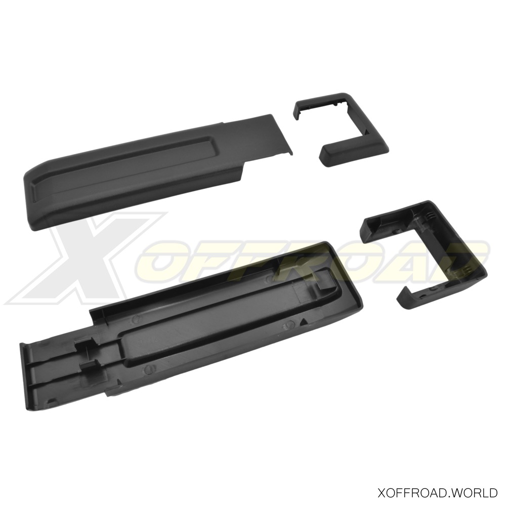 Copricerniere Per Jeep Wrangler JK/JKU 2007-2018: Set Da 2 Pezzi In ABS Nero, Facile Sostituzione
