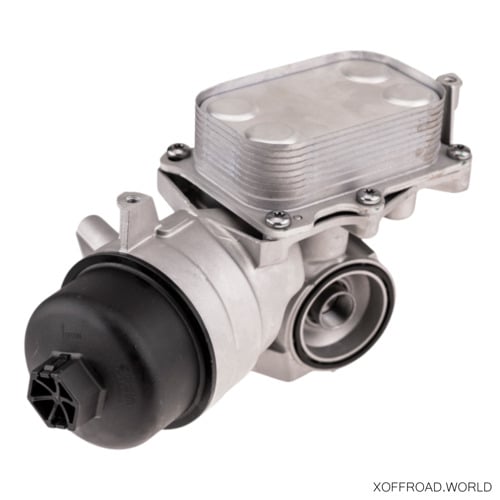 Engine Oil Cooler With Filter Housing