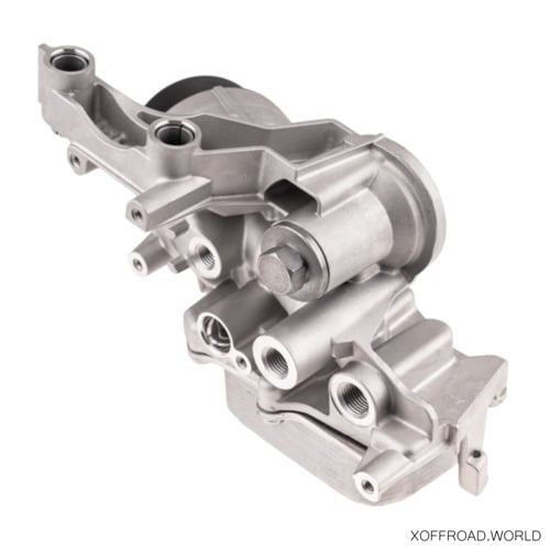 Engine Oil Cooler With Filter Housing
