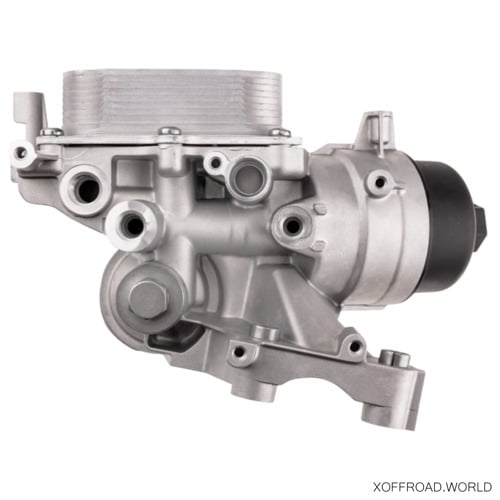 Engine Oil Cooler With Filter Housing