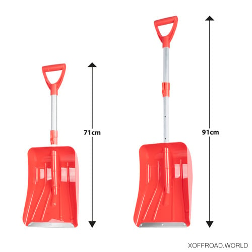 Extendable Snow Shovel With Aluminum Blade