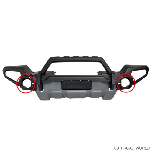 Encadrement de la lunette du feu antibrouillard