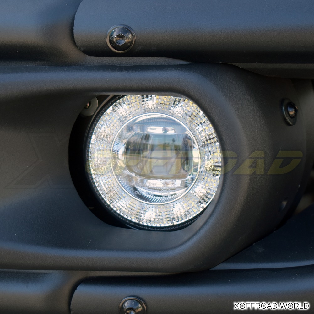 LED Nebelscheinwerfer Set, HALO Style, E9 EU-Prüfzeichen, Jeep Wrangler JK