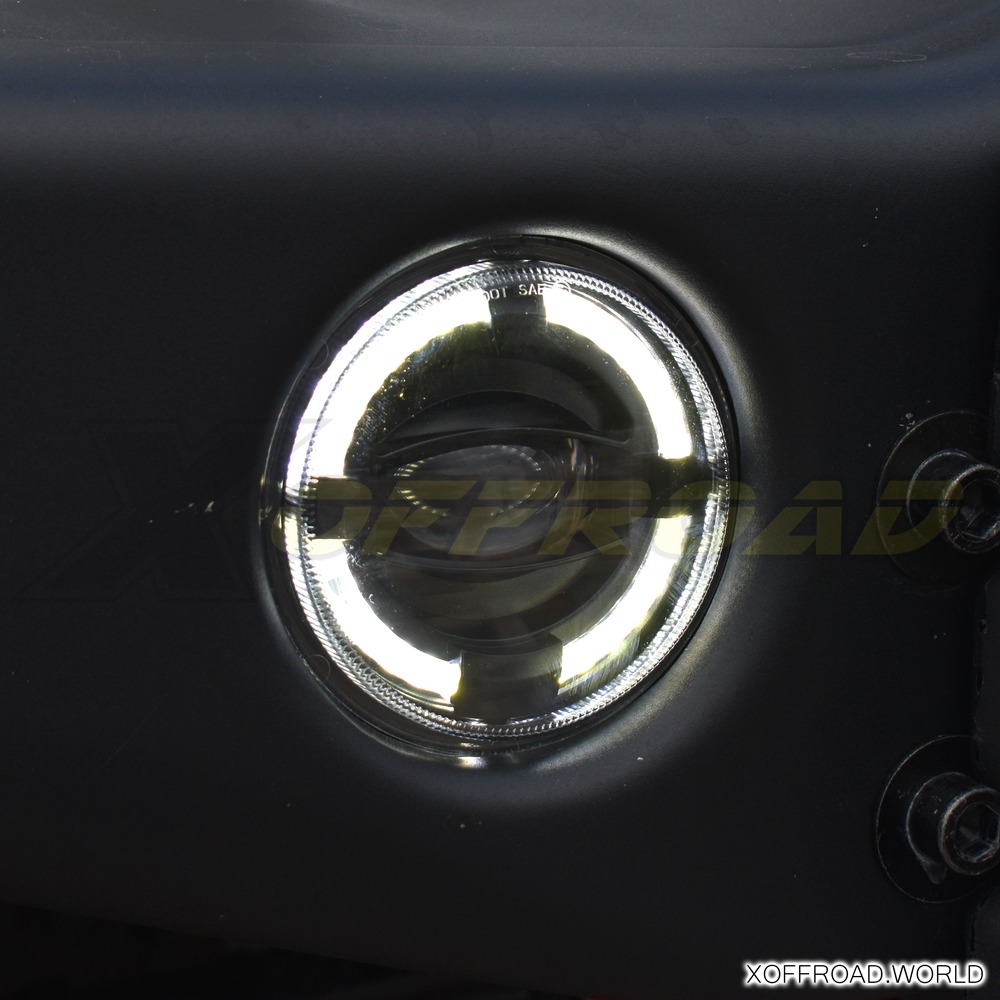 LED Nebelscheinwerfer Set, E13 Europäische Zulassung, Jeep Wrangler JK, CC  Style XOFL012 - X-Offroad