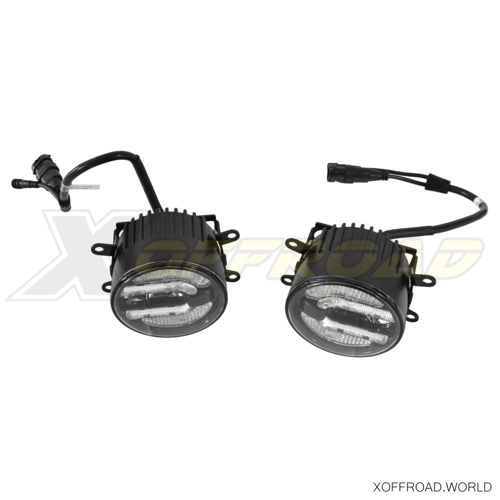 LED Nebelscheinwerfer Set, E13 Europäische Zulassung, Jeep Wrangler JK, CC  Style XOFL012 - X-Offroad