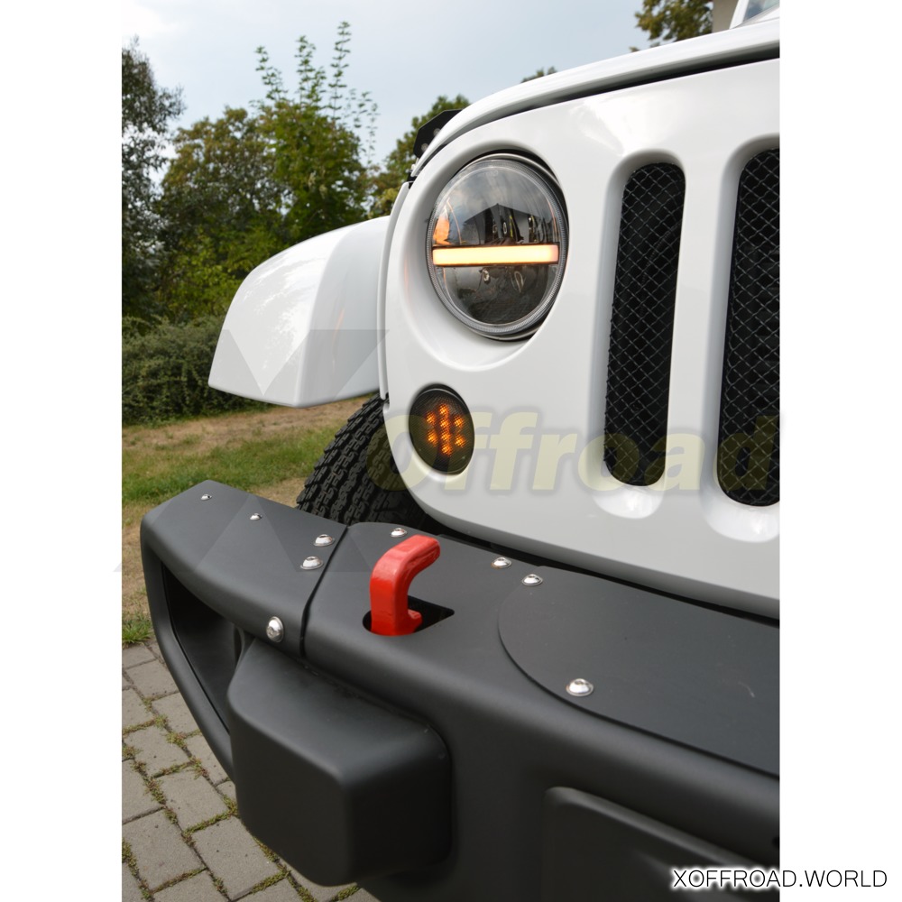 2Stk 7 Hauptscheinwer LED Scheinwerfer Hi/lo Beam für Jeep Wrangler  Landrover