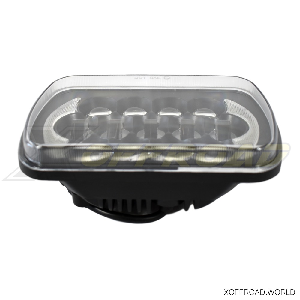 LED Kit de phares carrés, Jeep Cherokee XJ, Wrangler YJ, serie 4000 XOHL020  - X-Offroad