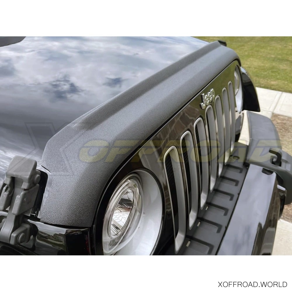 Hood and Tailgate Deflector Set, Black, Jeep Wrangler JK XOHTD001  X-Offroad