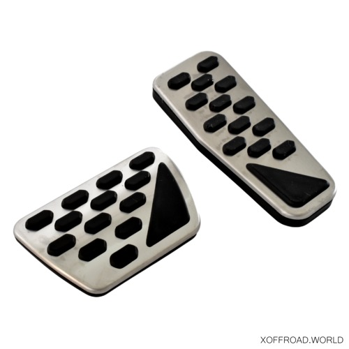 Set Calotte Pedali In Acciaio Inox DSG Per Audi 80 (b064205 A) - Poggiapiedi Interni