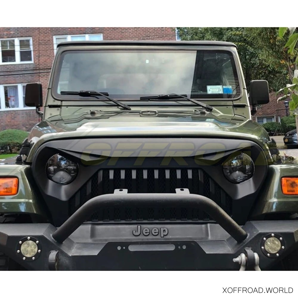 Grille Overlay, Black, Transformers serie, Jeep Wrangler TJ XOJG019 -  X-Offroad