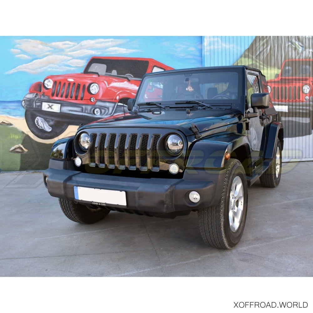 Grille, Black, JL Style, Jeep Wrangler JK XOJG037 - X-Offroad