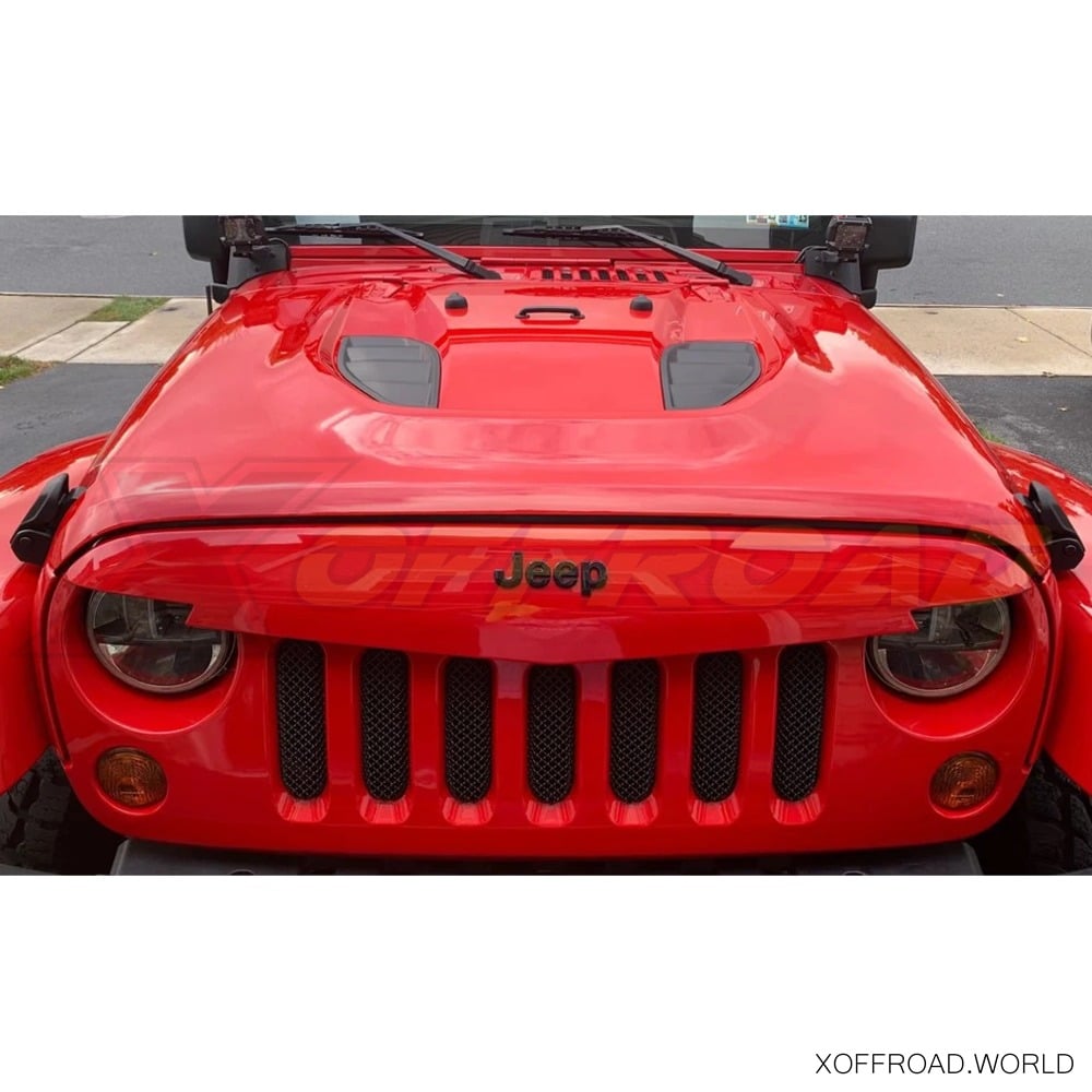 Hood, 10th Anniversary Power Dome, Jeep Wrangler JK XOJH001 - X-Offroad
