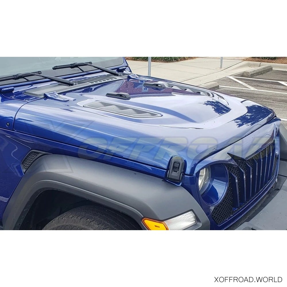 Hood, Vented Replica, Jeep Wrangler JL, Jeep Gladiator JT XOJH011 -  X-Offroad