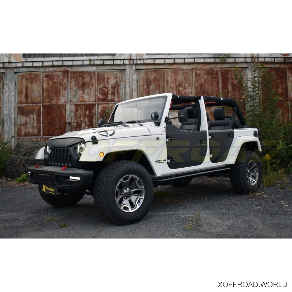 Haltegriffe Paar vorne aus hochfestem Aluminium schwarz Jeep Wrangler JK +  Unlimited Bj. 07-18 2- oder 4-Türer