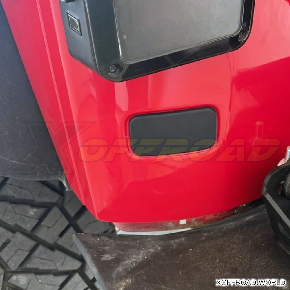 Supporto Targa Posteriore Con Luce Per Jeep Wrangler JK (2007-2017), In ABS Nero