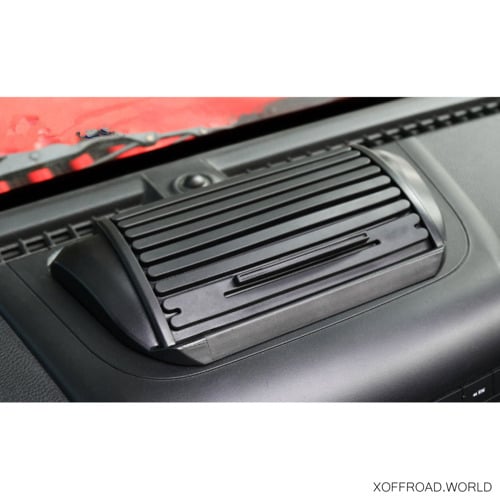 Roll Top Dash Storage Tray with Sliding Door