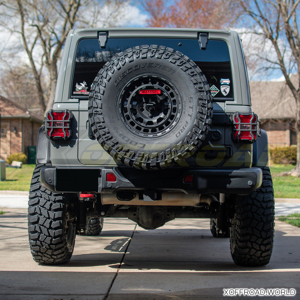 Rear Corner Guards For Jeep Wrangler 2007-2017 - Black Plastic Tail Light Protection