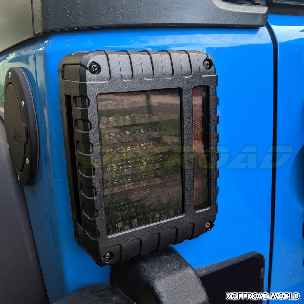 LED Rückleuchten Set, Rauchglas, EU, Jeep Wrangler JL, serie Harbour  XOTL031 - X-Offroad