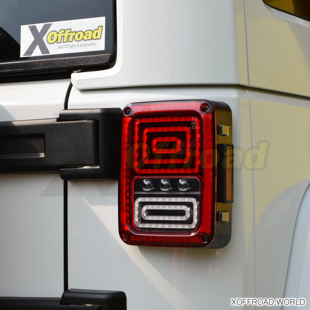 LED Tail Light Kit, EU, Jeep Wrangler JK, serie Sahara XOTL005 - X-Offroad