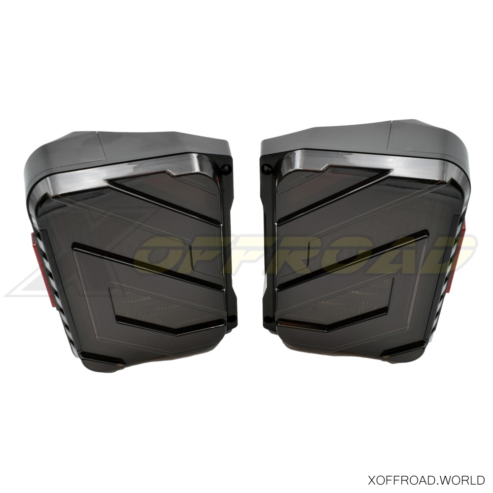 LED Sequenziali Anteriori Per Jeep Wrangler TJ 1997-2006 - Luci DRL Bianche E Frecce Ambra - Lenti Fumé - Plug And Play