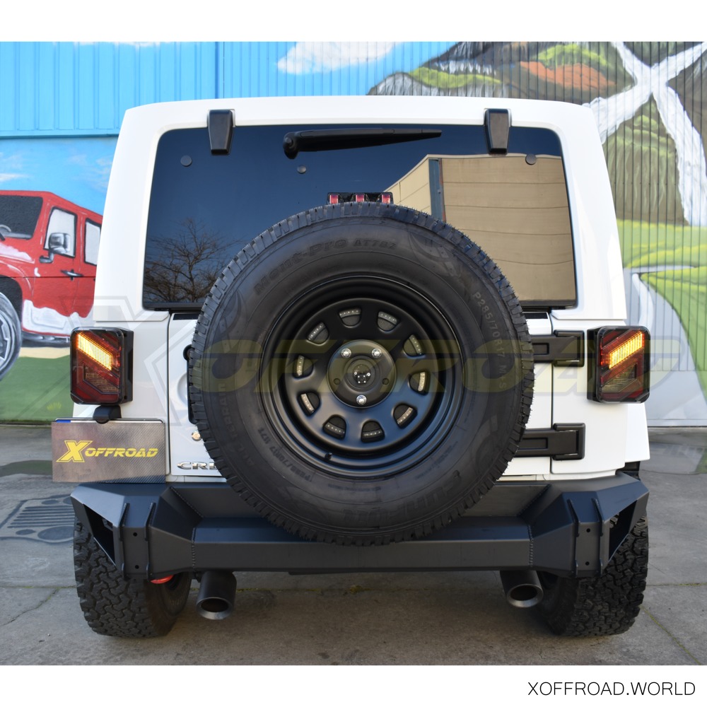 Fanali Posteriori A LED Per Jeep Wrangler JK/JKU 2007-2018 – Lenti Trasparenti A Forma Di C, Fari Stop E Retromarcia, IP67, Aggiornamento Plug And Play (Coppia)