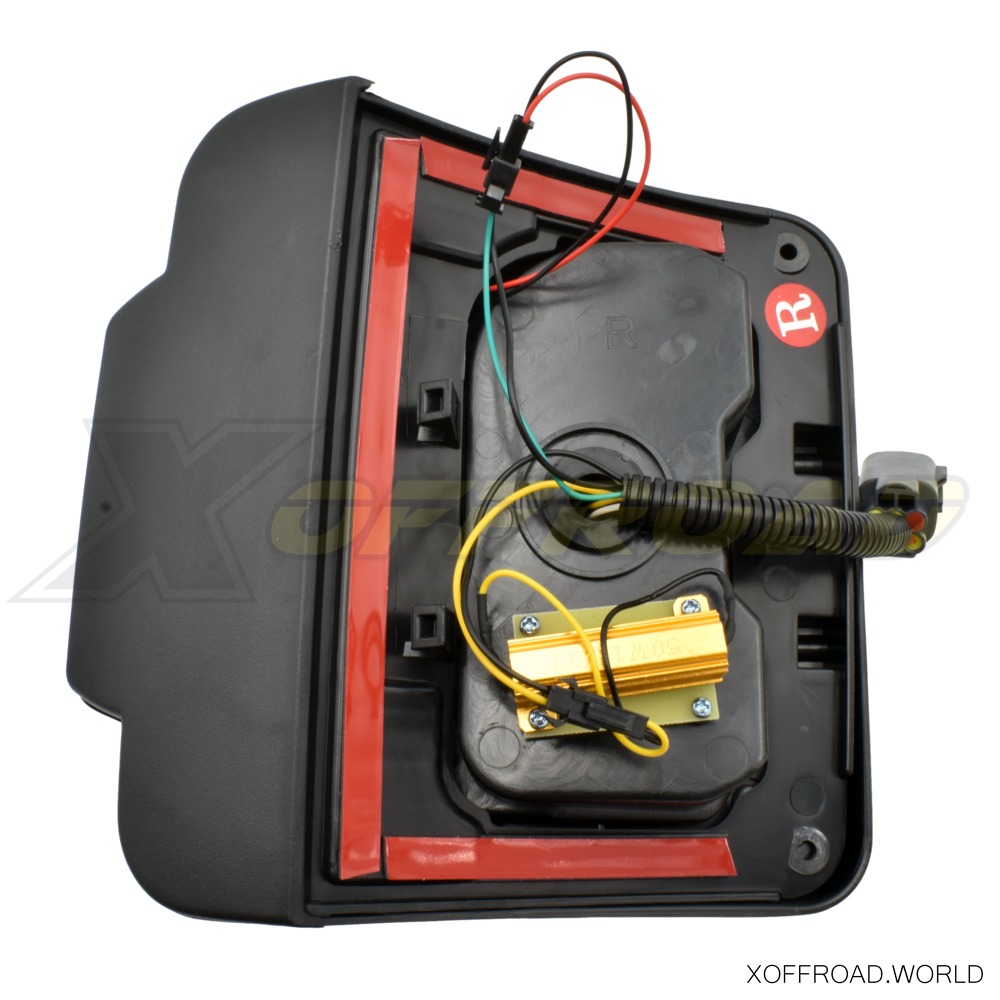 Kit Fari LED Posteriori, Scuro, UE, Jeep Wrangler JK, Serie Harbour