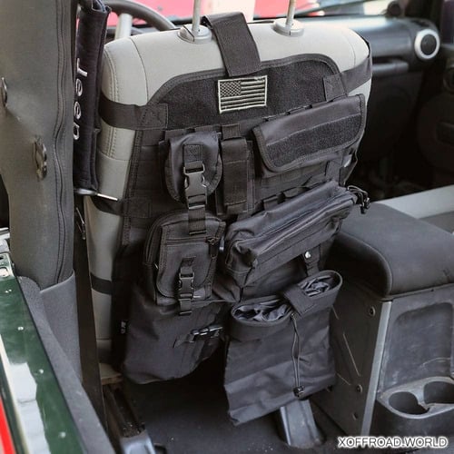 Universal Tactical Seat Back Organizer Storage Bag